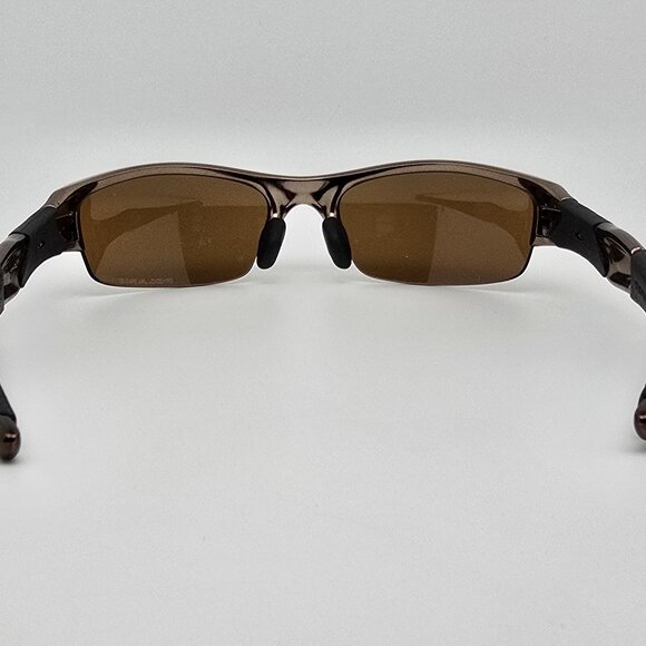 Oakley 24-119 Flak Jacket Black Chrome Polarized Tungsten Iridium Sunglasses - Picture 5 of 16